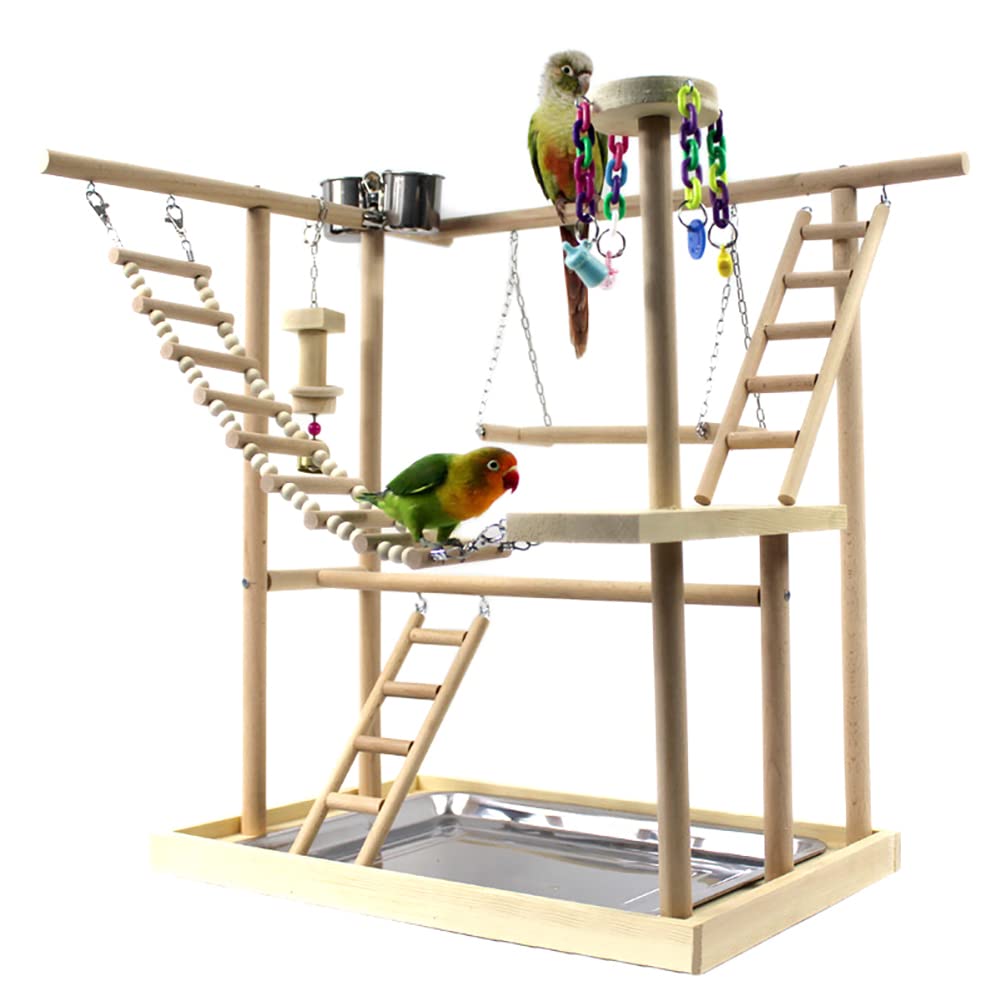 Amazon | fuu バードアスレチック はしごタイプ 小鳥 止まり木 休み場
