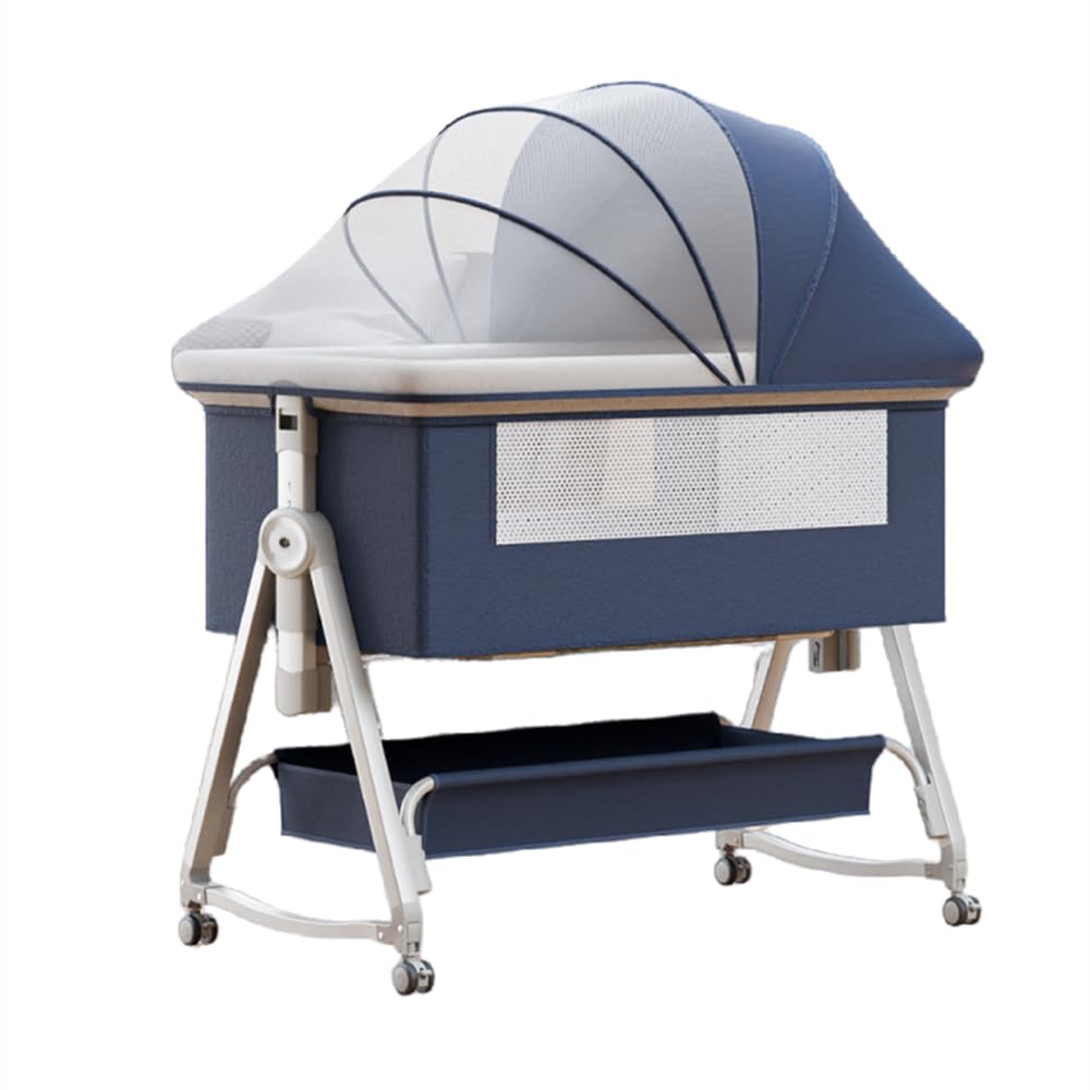 Amazon | ベビーベッド 多機能 添い寝ベッド 揺りかごに変身可能