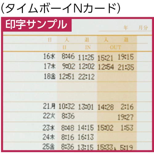 Amazon | ニッポー 電子タイムレコーダー タイムボーイ8プラス グレー