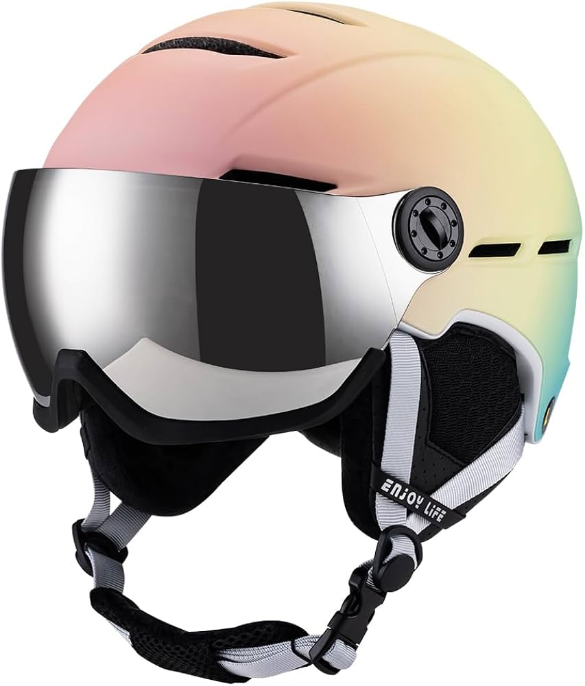 Amazon | DoubleTT スキー ヘルメットセット ゴーグル付き