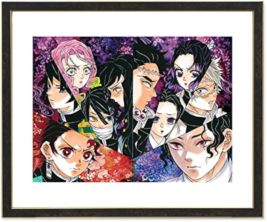 Amazon.co.jp: 鬼滅の刃 高級複製原画 無惨 vs （竈門炭治郎 冨岡義勇