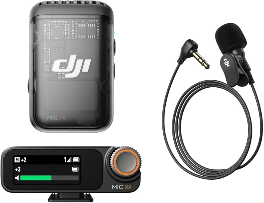 Amazon.com: DJI Mic 2 (1 TX + 1 RX) + Lavalier Mic, Wireless