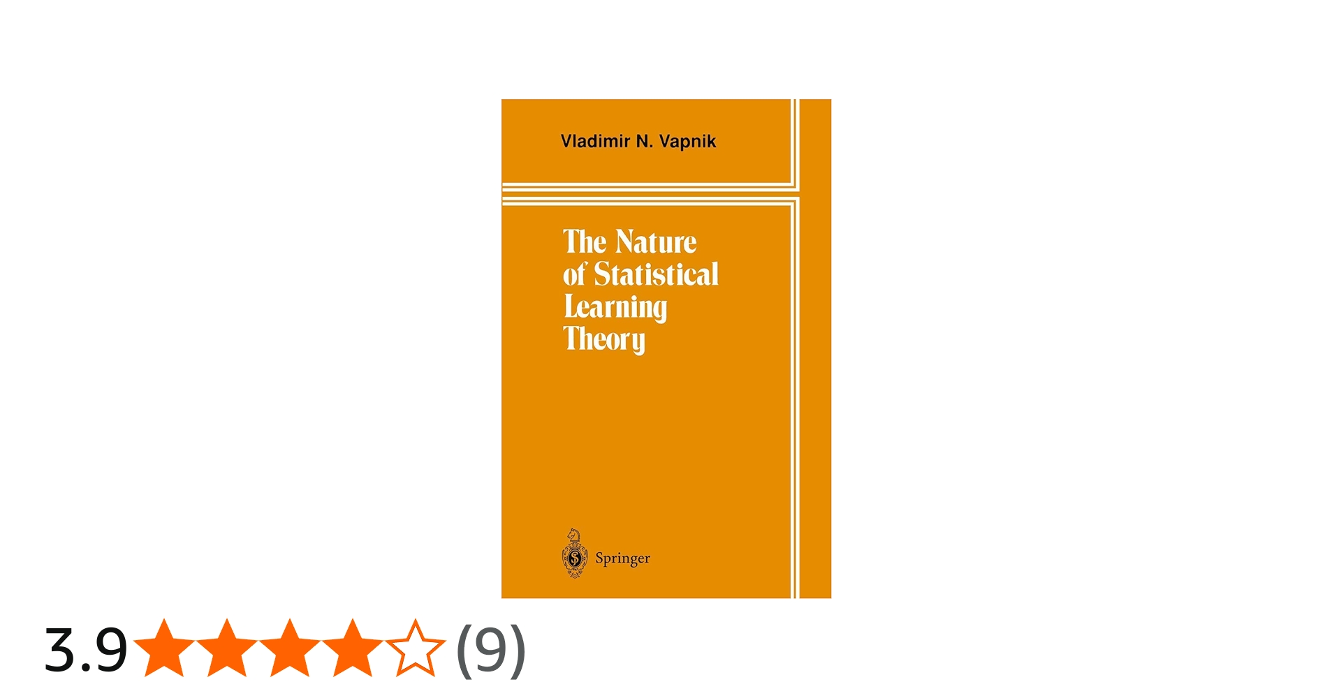 The Nature of Statistical Learning Theory : Vapnik, Vladimir