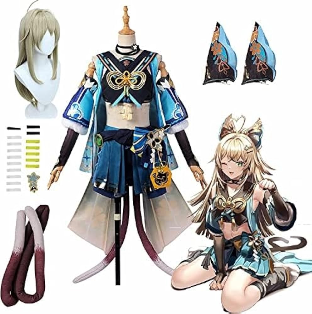 Amazon.co.jp: [KAYZIUCOS] 綺良々 原神 コスプレ衣装+ウィッグ きらら