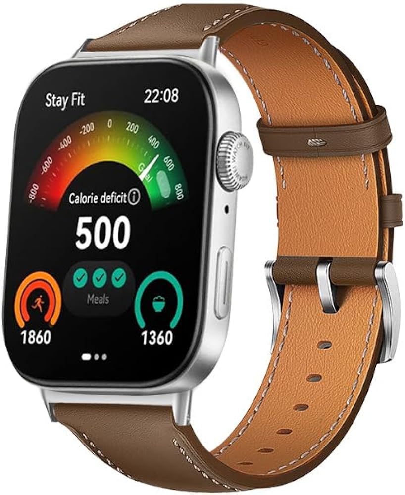 Amazon.com: Turnwin Leather Band Compatible for Huawei Watch Fit 4