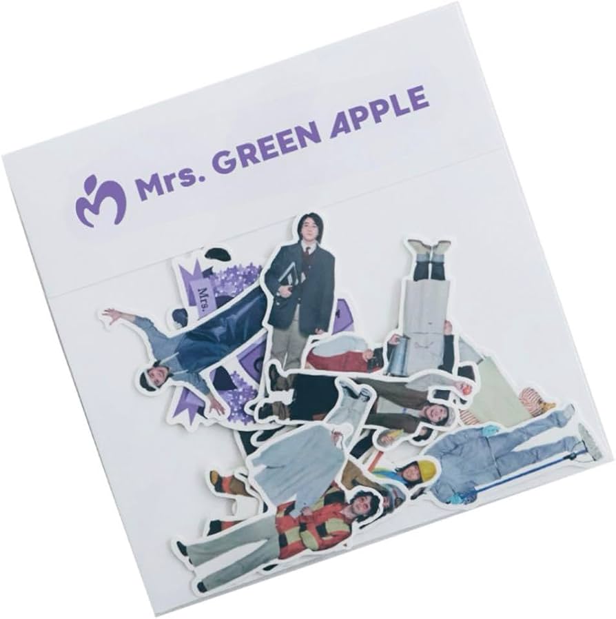 Amazon | Mrs. GREEN APPLE ライラック ステッカーセット | シール