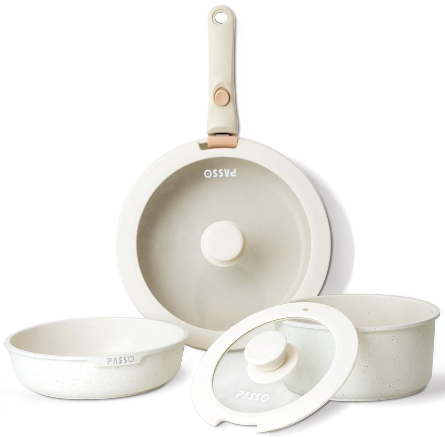 Amazon｜PASSO パッソ フライパン セット 6点 IH対応 ガス火対応