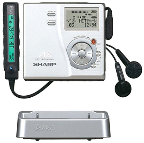 Amazon.co.jp: シャープ ポータブルMDレコーダー シルバー アウヴィ MD
