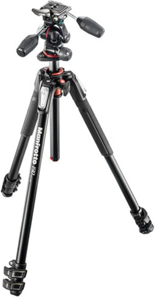 Amazon.com : Manfrotto 190XPRO Aluminum 3-Section Tripod Kit with