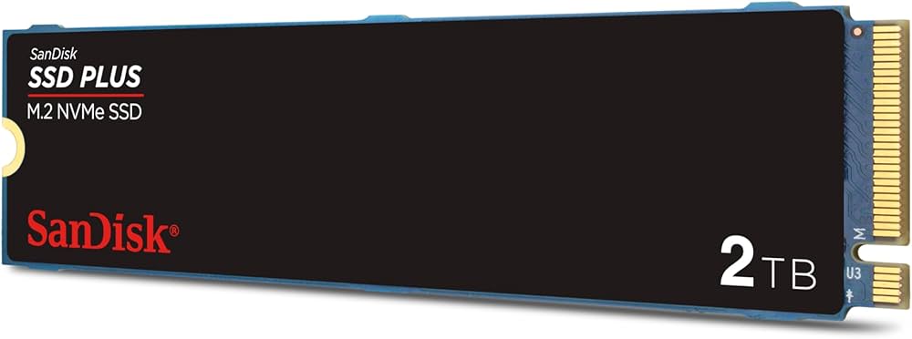 Amazon | SanDisk SSD Plus 2TB、M.2 2280 PCIe Gen3 NVMe SSD、最大