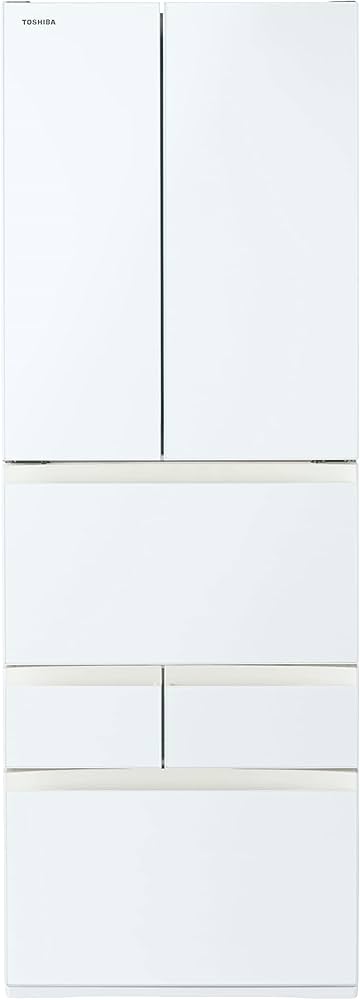 Amazon | 東芝 冷蔵庫 幅65㎝ 509L グランホワイト GR-T510FK (EW) 6