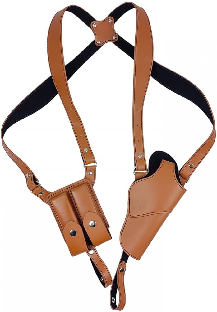 Amazon.co.jp: ANSNOW ショルダーホルスター、縦型レザー隠しガン