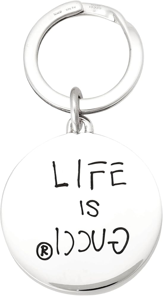 Amazon.co.jp: グッチ ゴーストリアルロゴ キーリング キーホルダー