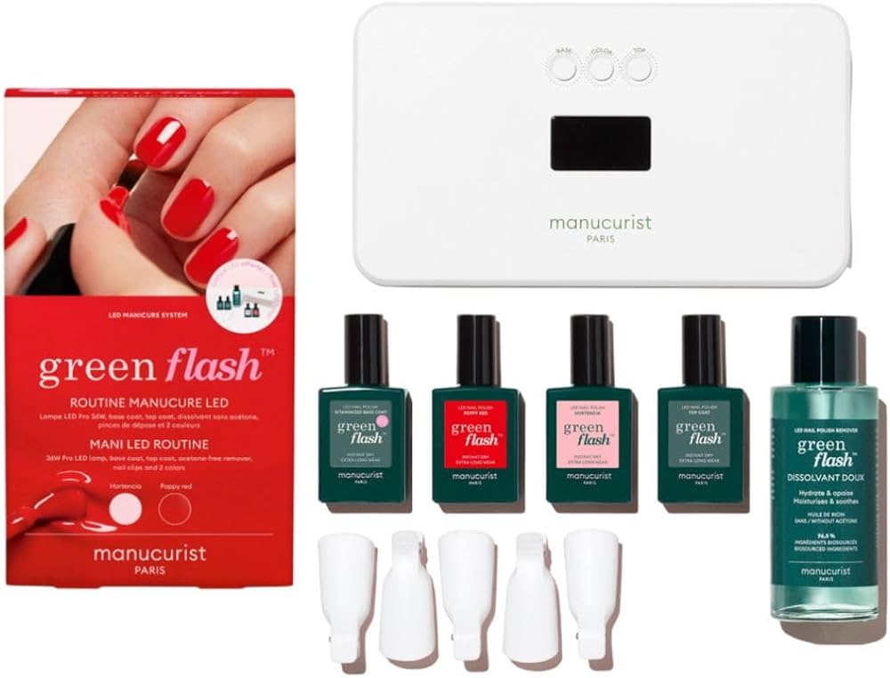 Amazon.com: Manucurist - New Green Flash Slim Gel Nail Polish Set