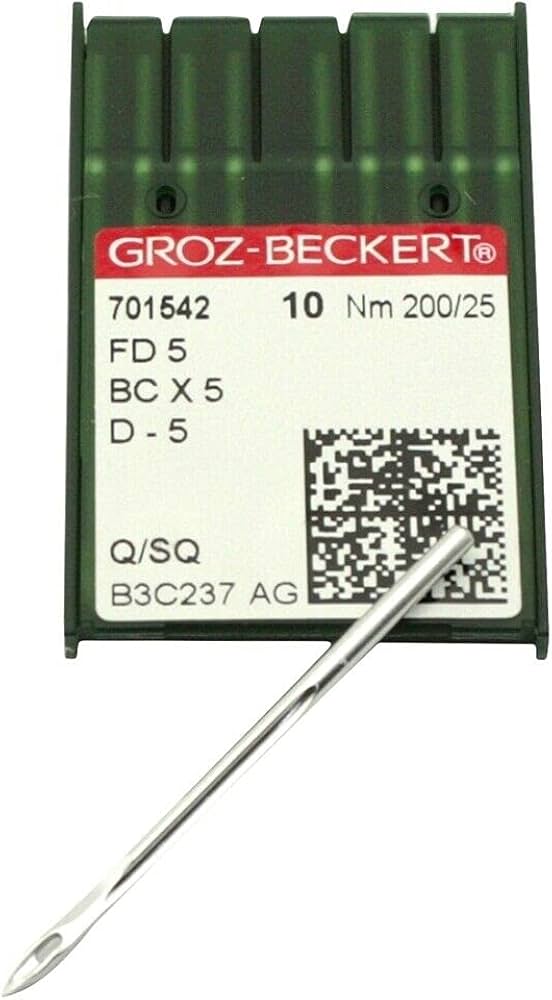 Amazon.com: 10 Groz-Beckert FD5 BCX5 D-5 Q-Square Point Size 25