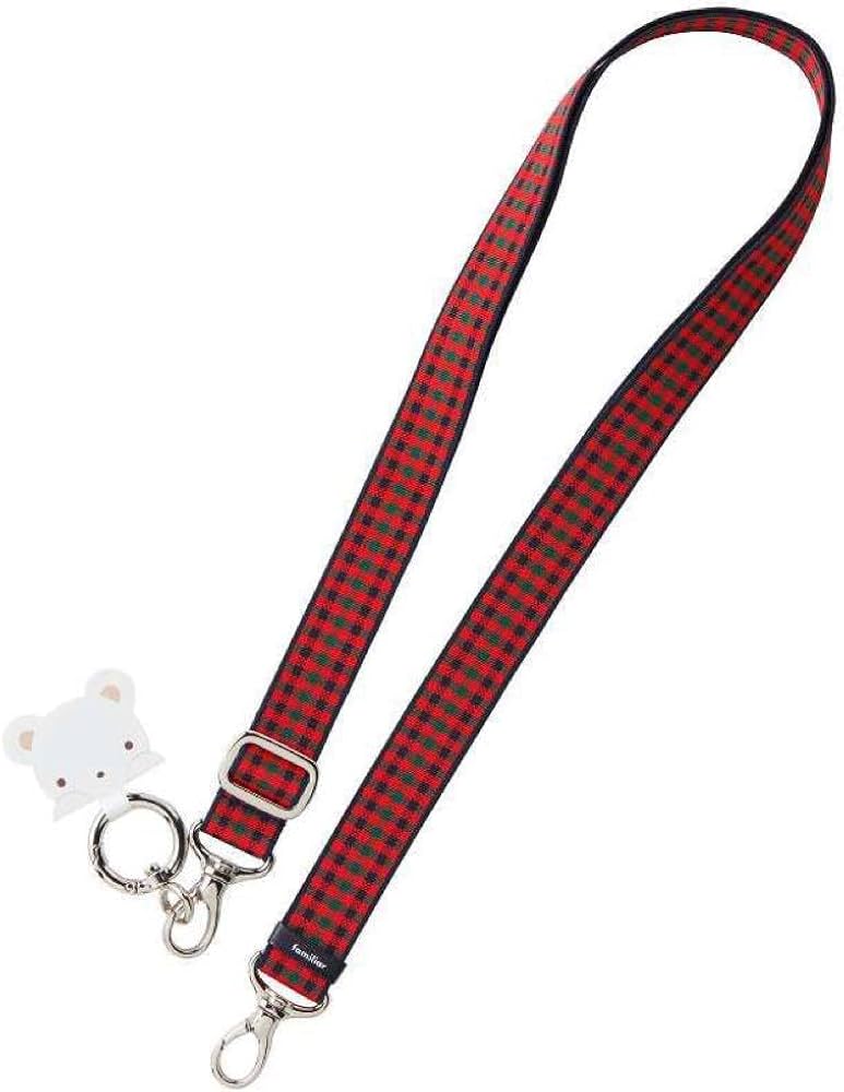 Amazon.co.jp: ファミリア familiar ショルダーストラップ スマホ 赤