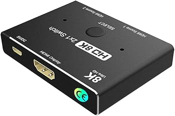 Amazon.com: New 8K Switcher HDMI 2.1 Switch Directional 2 in1 Out