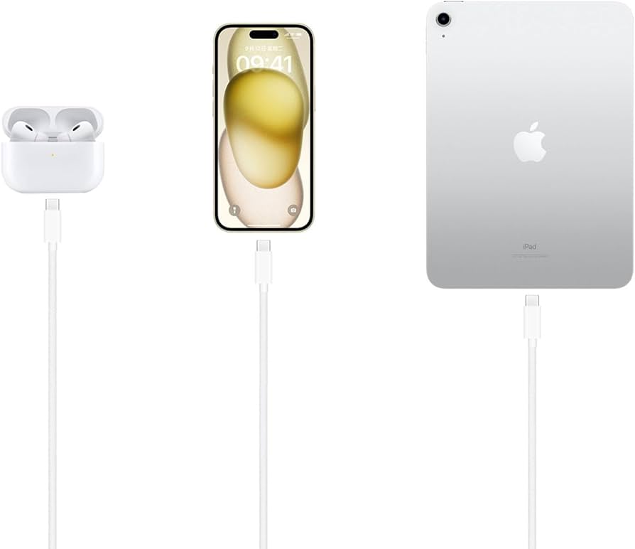 Amazon.co.jp: IPhone16/15カープレイ充電ケーブル、編みCar Carplay