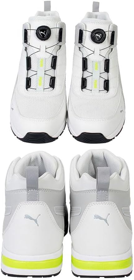 Amazon | [プーマ] 安全靴 スイッチバック ホワイト ディスク ミッド