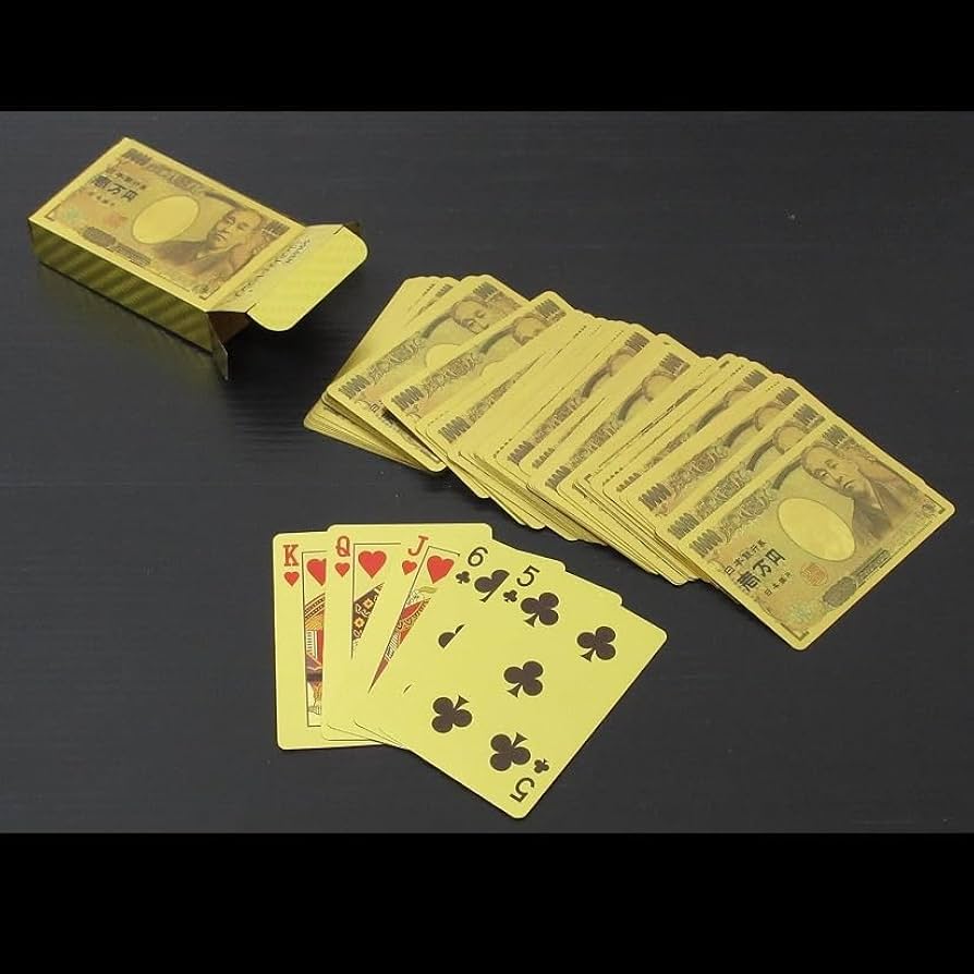 Amazon.co.jp: ゴールデン セレブリティトランプ（壱万円 福沢諭吉 金