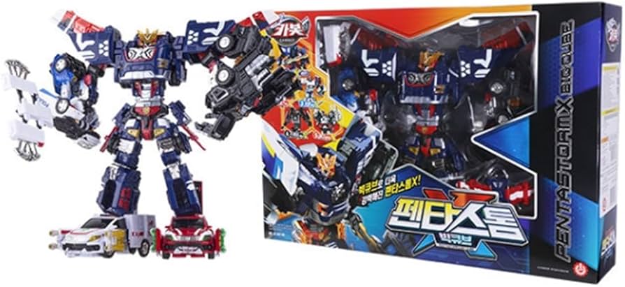 Amazon.co.jp: ハローカーボットペンタストームXビッグキューブ 変身