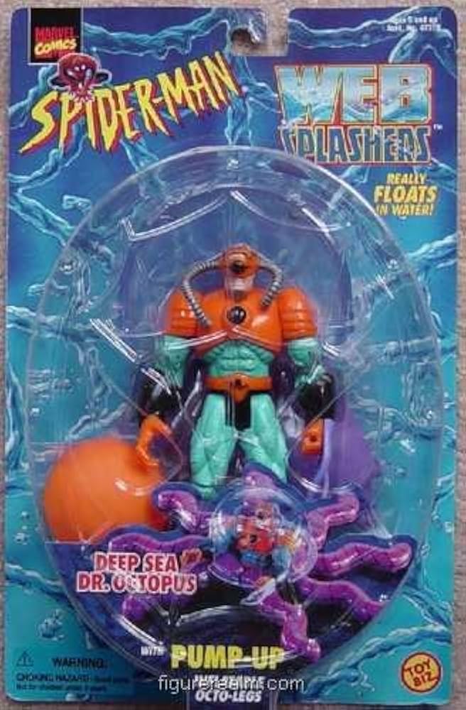 1997 TOY BIZ Spiderman Web Splashers Deep SEA Dr. Octopus