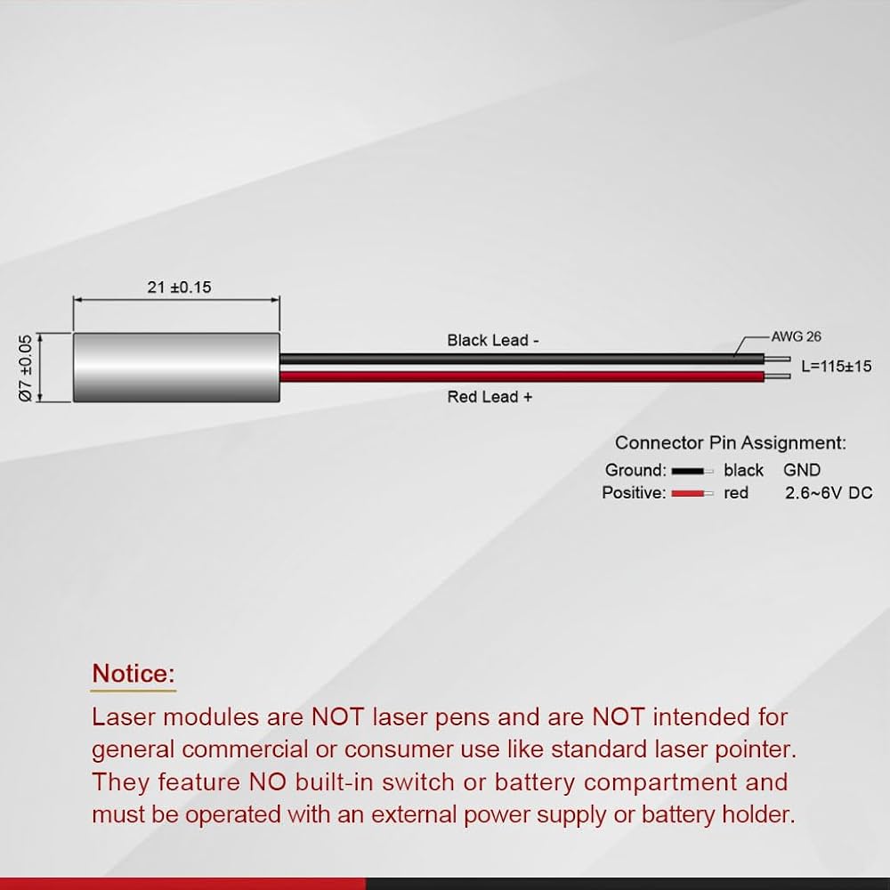 Amazon.co.jp: Quarton レーザーモジュール VLM-650-03 LPT (経済的な