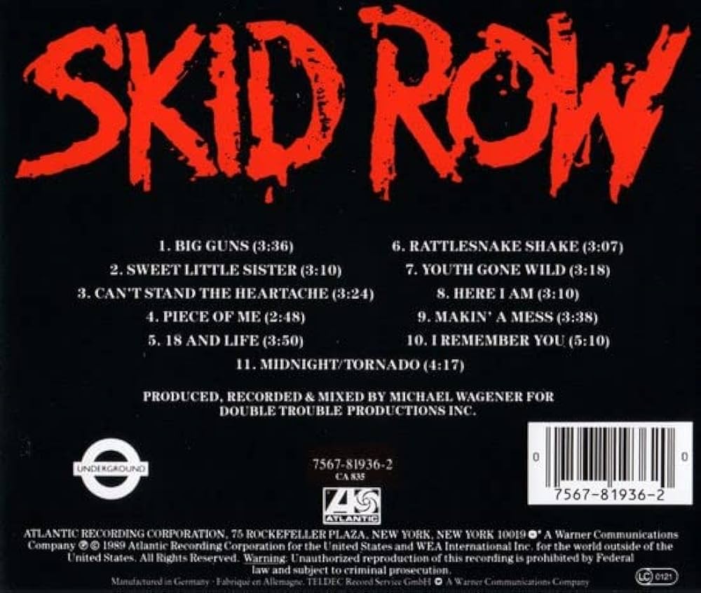 Skid Row [CD]: Skid Row: Amazon.ca: Music