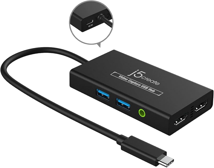 Amazon.co.jp: j5create USB-C LIVE配信 キャプチャーボード HDMI入力