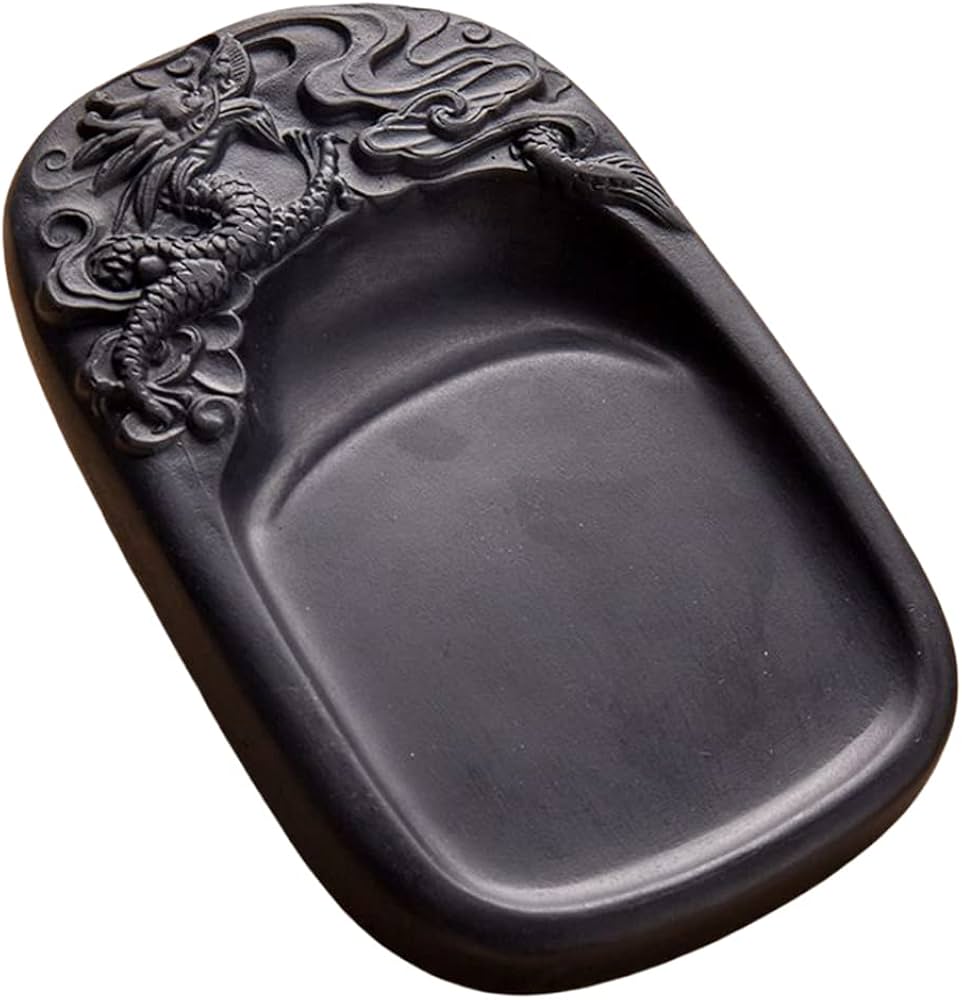 Amazon | JOLUCE 硯 すずり 硯石 澄泥硯 中国四大名硯の一つ 墨池 天然