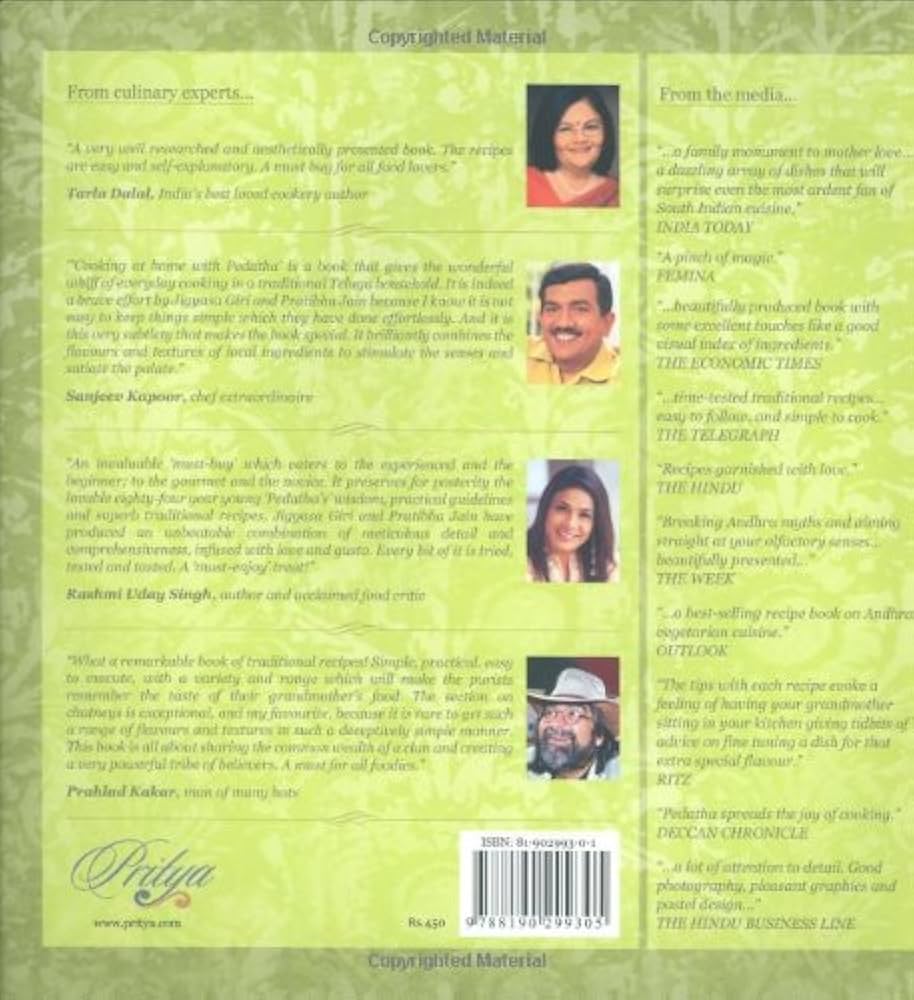 Buy Cooking at Home With Pedatha: Vegetarian Recipes from a