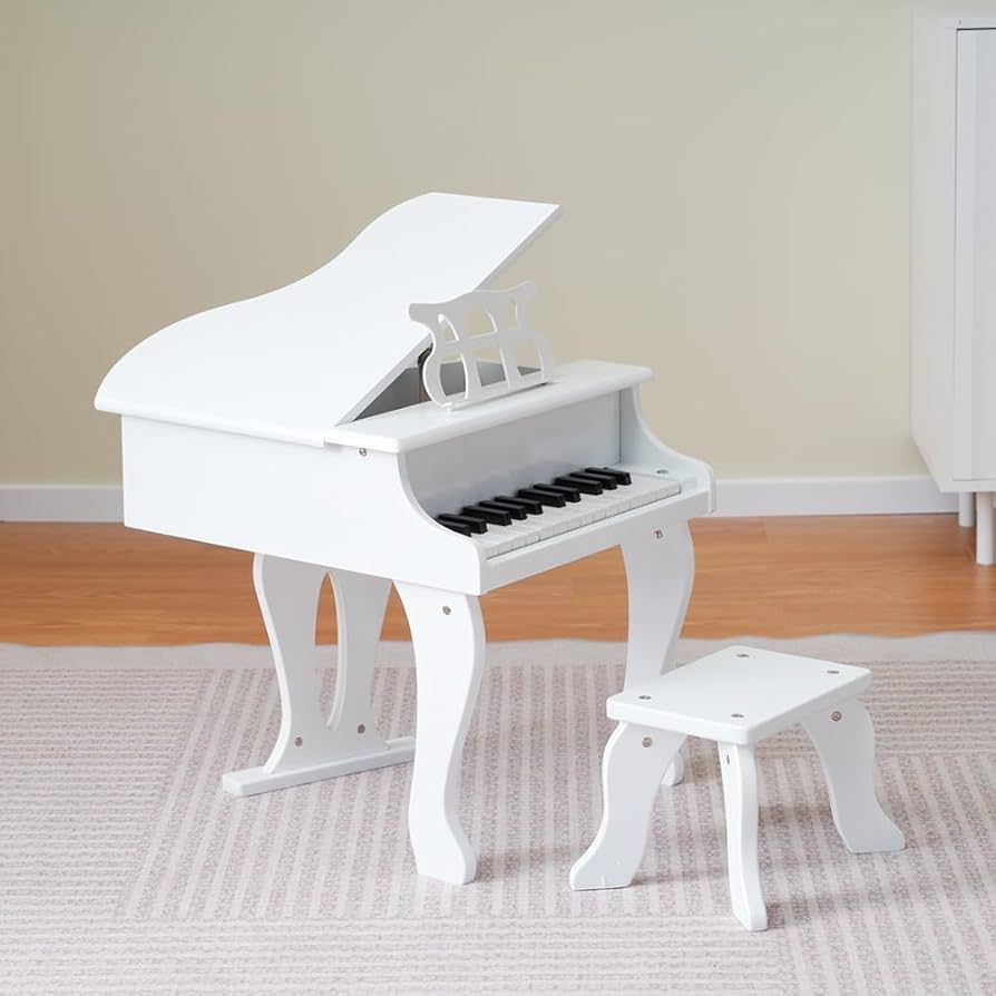 Amazon.co.jp: ピアノ おもちゃ ミニグランドピアノ 椅子付 25鍵盤