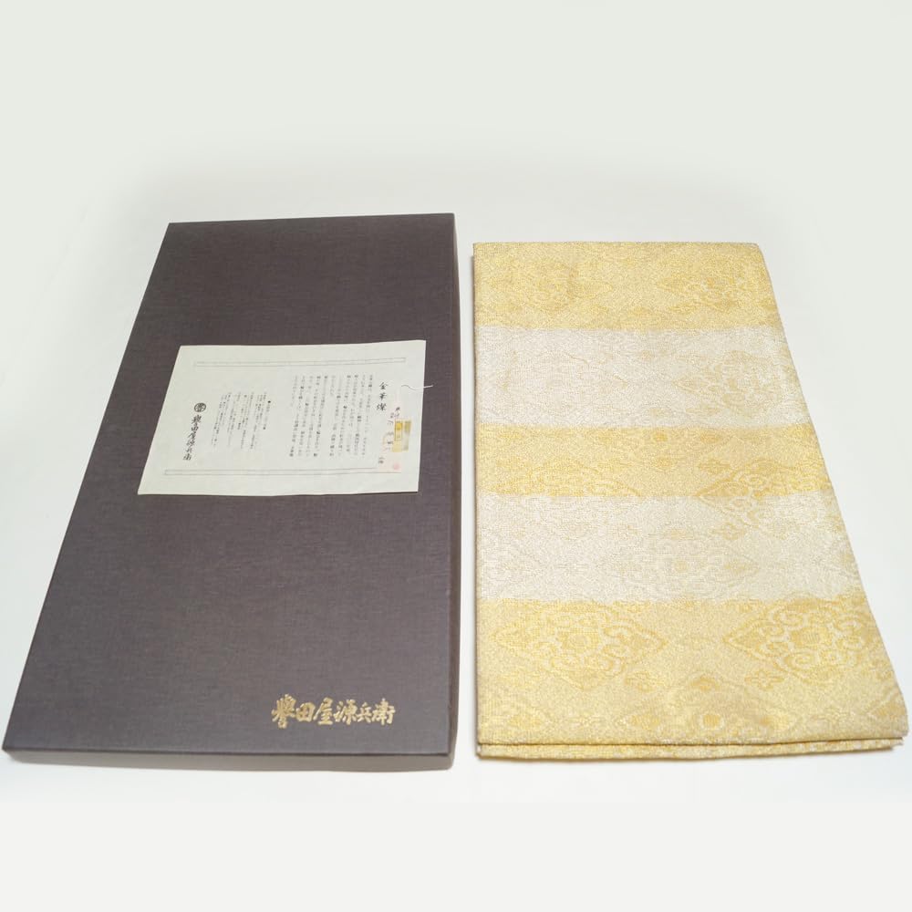 Amazon | 袋帯 誉田屋源兵衛 金華燦 菱華文模様 金華山 輪奈織 六通柄