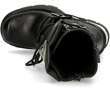 NEWROCK 373-S33 Ladies Black 100% Leather Boots Goth Punk Emo Rock