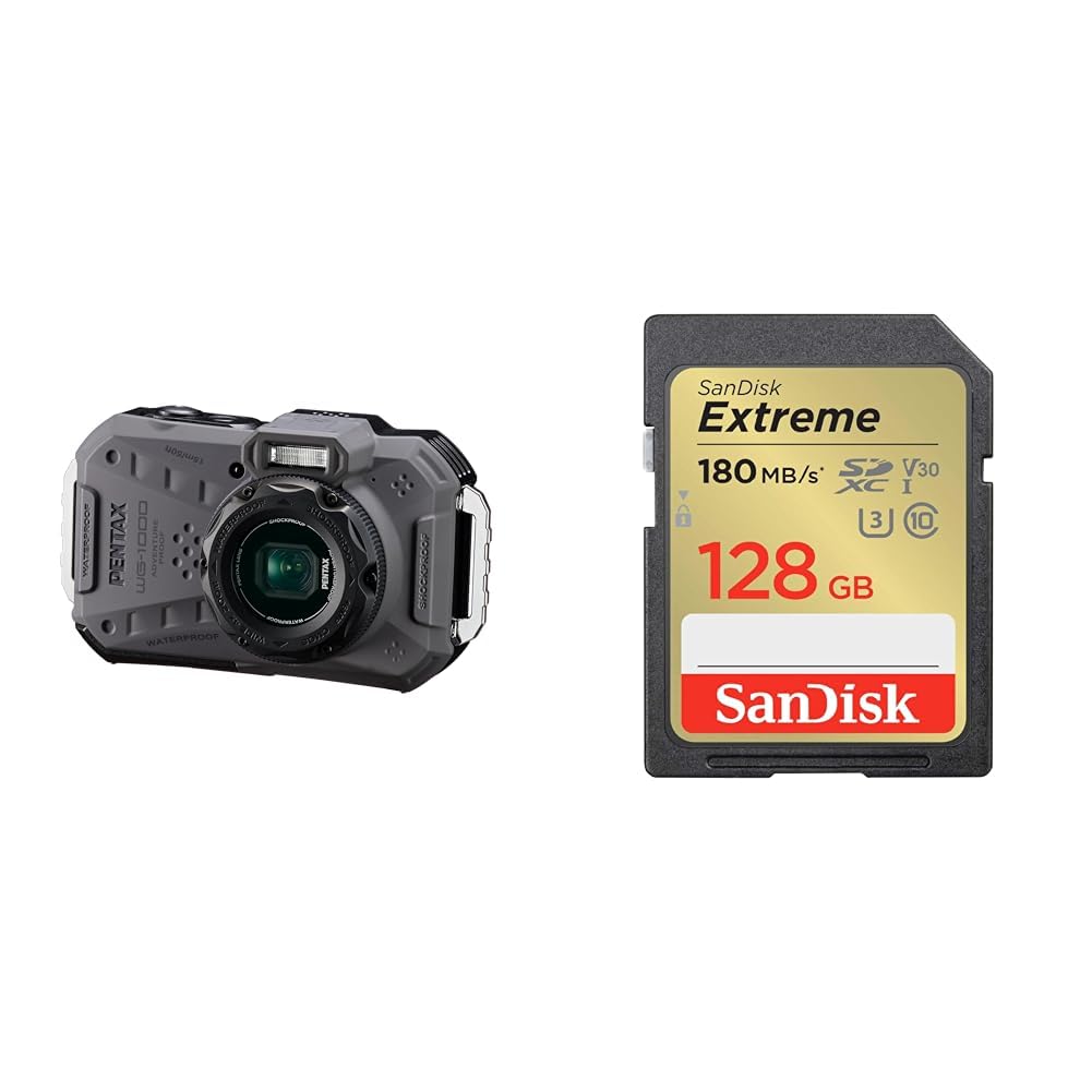 Amazon | ペンタックス PENTAX WG-1000 グレー 【SD128GBセット】 本格