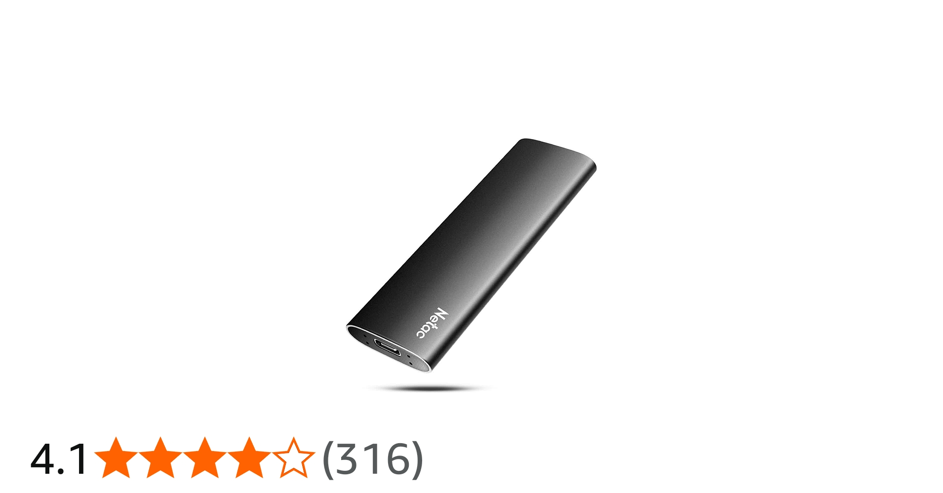 Amazon | Netac SSD 外付け 1TB USB3.2 Gen2 Type-C 最大550MB/s