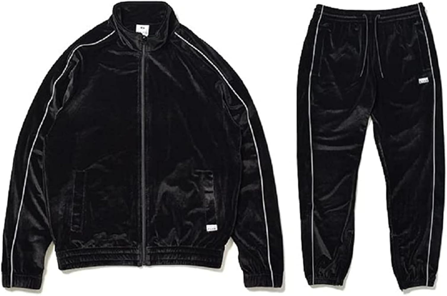 Amazon | [プロ クラブ] ベロア セットアップ size L ブラック 黒上下