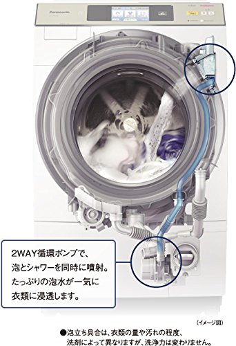 Amazon | Panasonic ドラム式洗濯乾燥機 左開き 10kg クリスタル