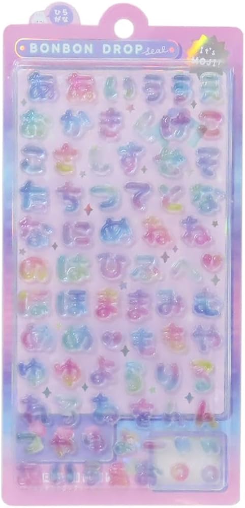 Amazon.co.jp: クーリア シール ボンボンドロップシール 文字 もじもじ