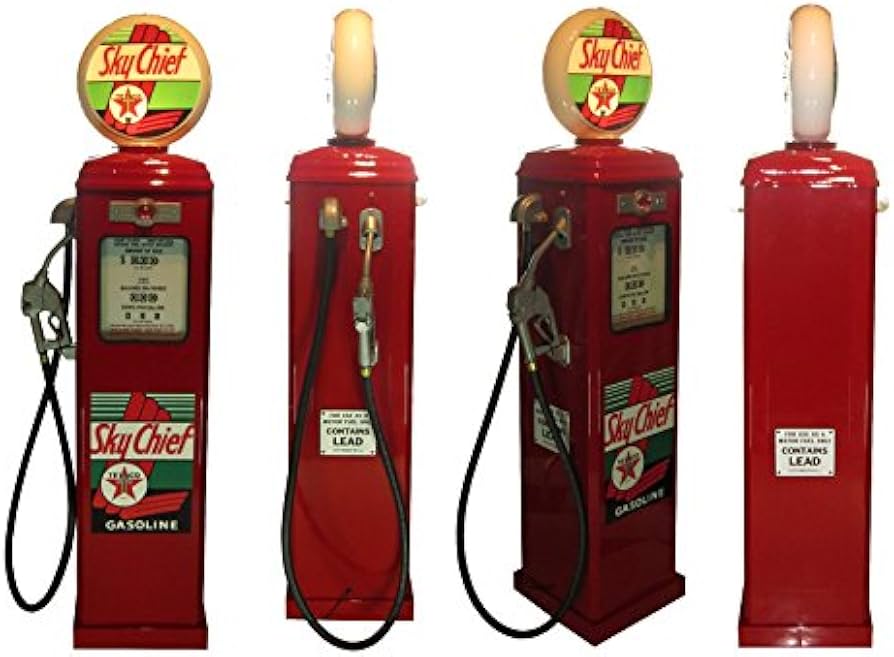 Amazon.co.jp: 1950年代のガスポンプ TEXACO（テキサコ）ライト付き
