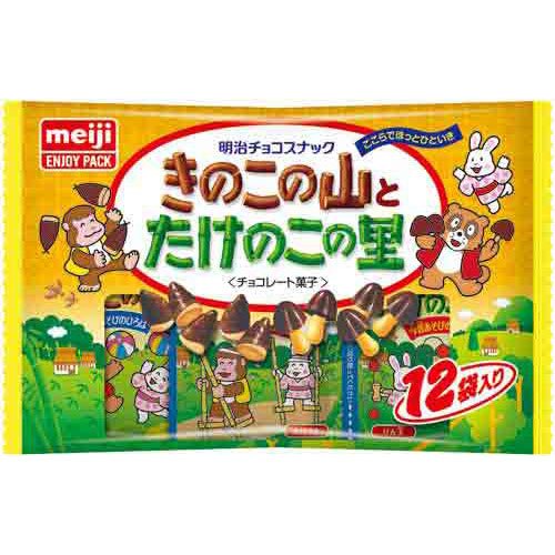 Amazon | 明治製菓 きのこの山とたけのこの里 12袋入×3パック