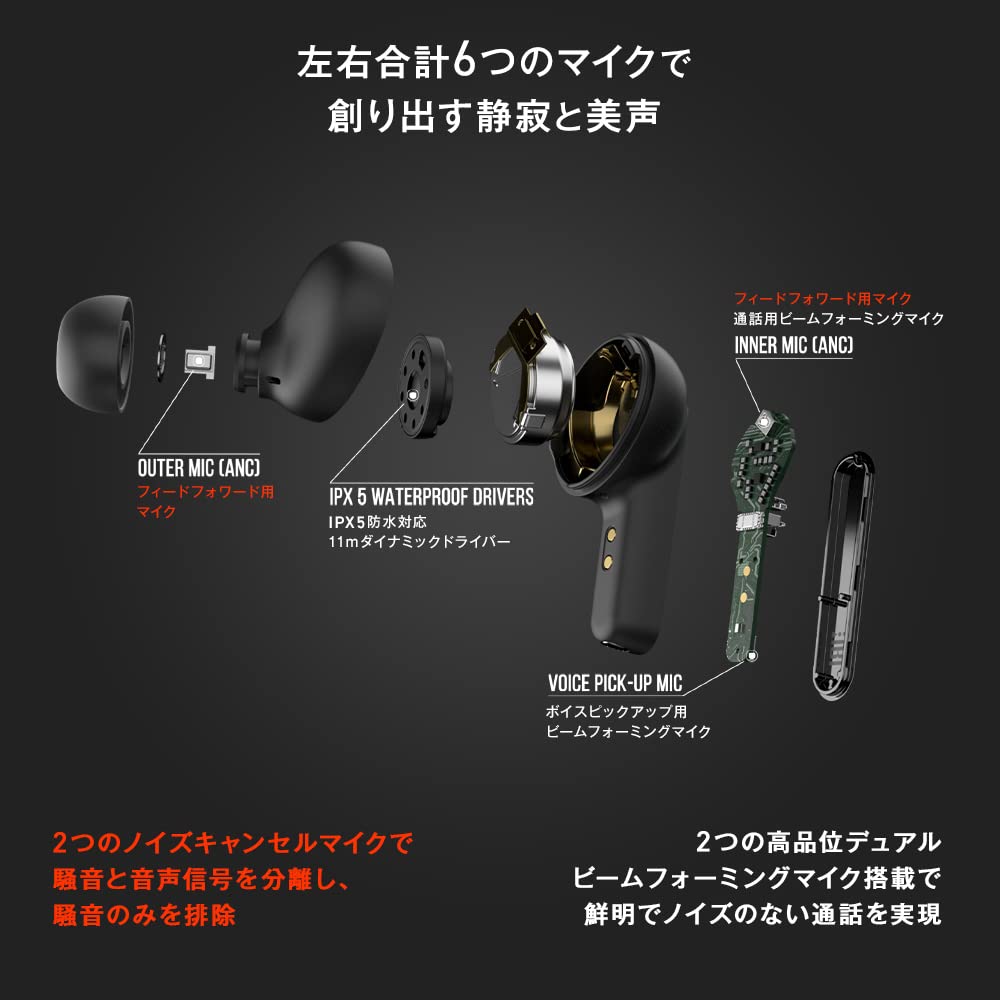 Amazon.co.jp: JBL LIVE PRO 2 Fully Wireless Earphones, Hybrid
