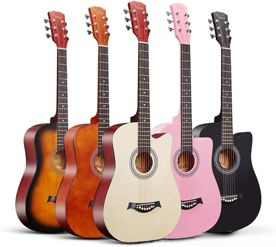 Amazon | アコースティックギター、10点セット、38インチ、学生、子供