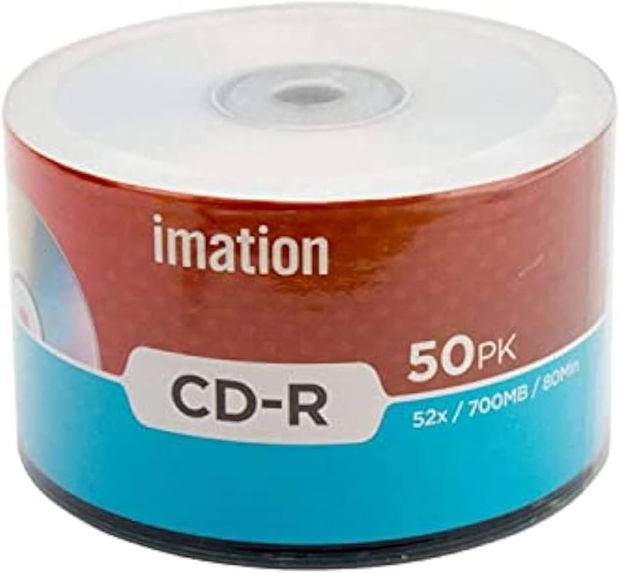 Amazon.com: Imation 50 Pack CD-R 52X 700MB/80Min Branded Logo