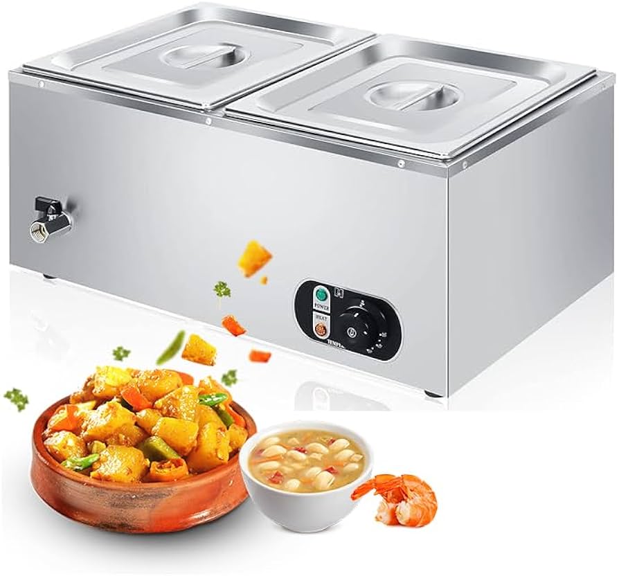 Amazon.co.jp: 電気式 フードウォーマー 湯煎式保温器 電気保温スープ