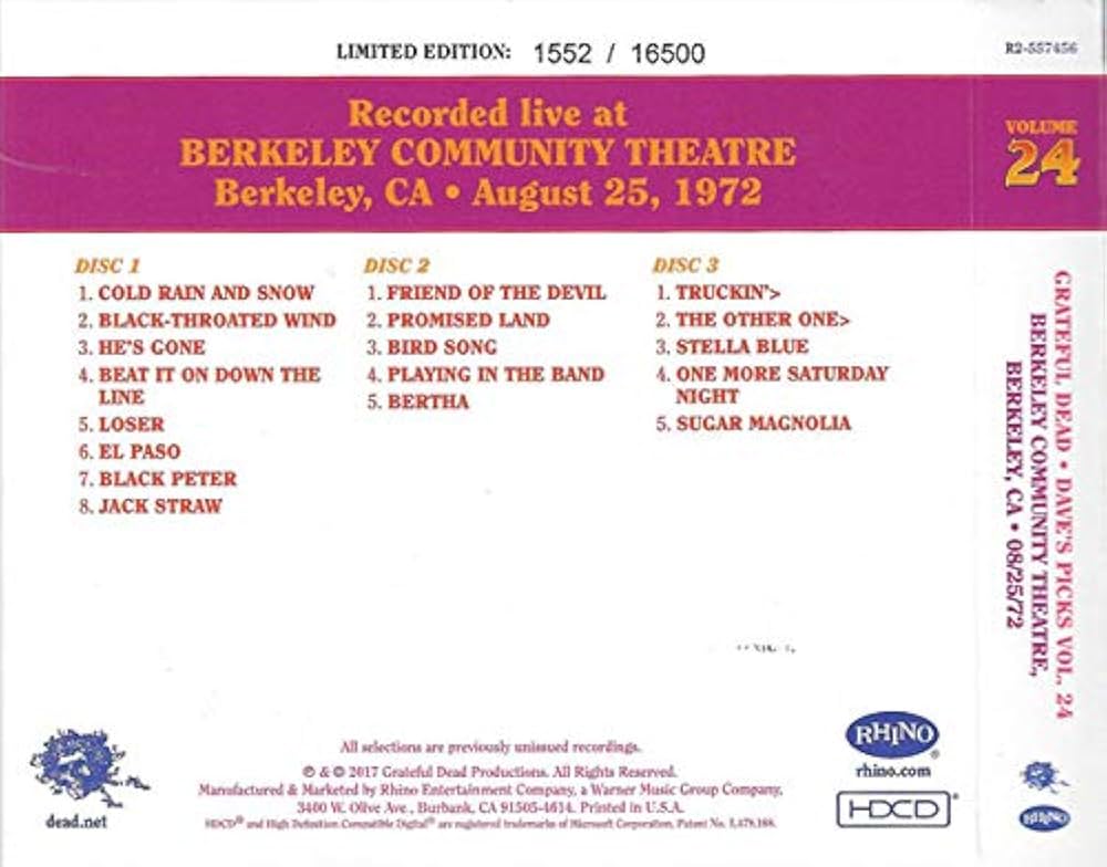 Dave's Picks, Volume 24 - Amazon.com Music