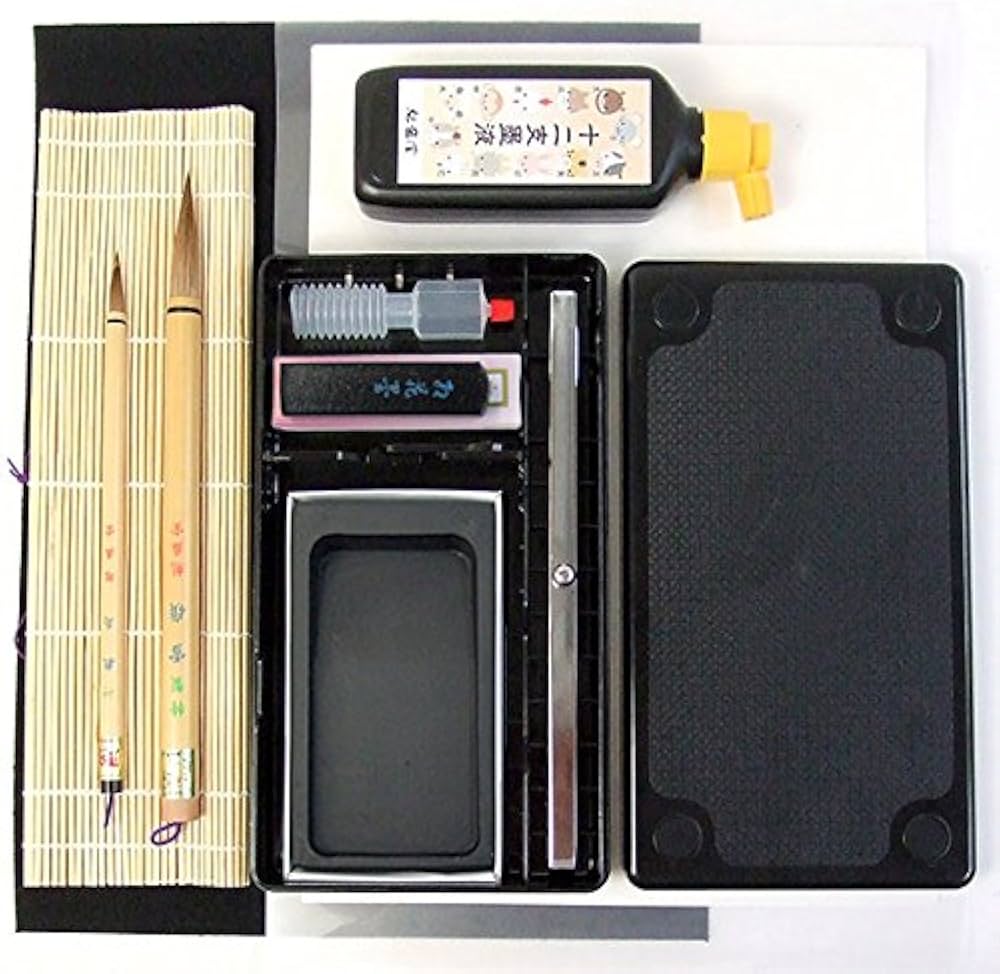 Amazon | バックを自作する人用に！子供用書道セットの中身 筆巻き付