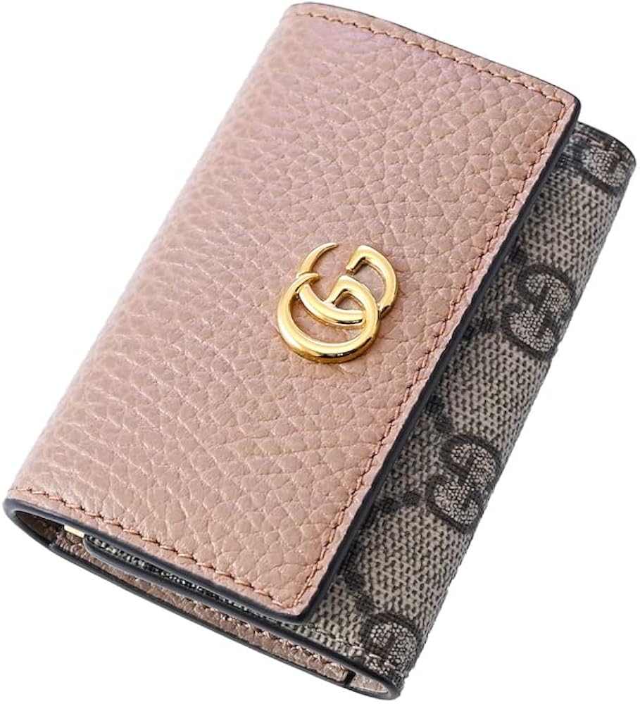 Amazon | GUCCI キーケース プチ マーモント ダラーカーフ ダブルG