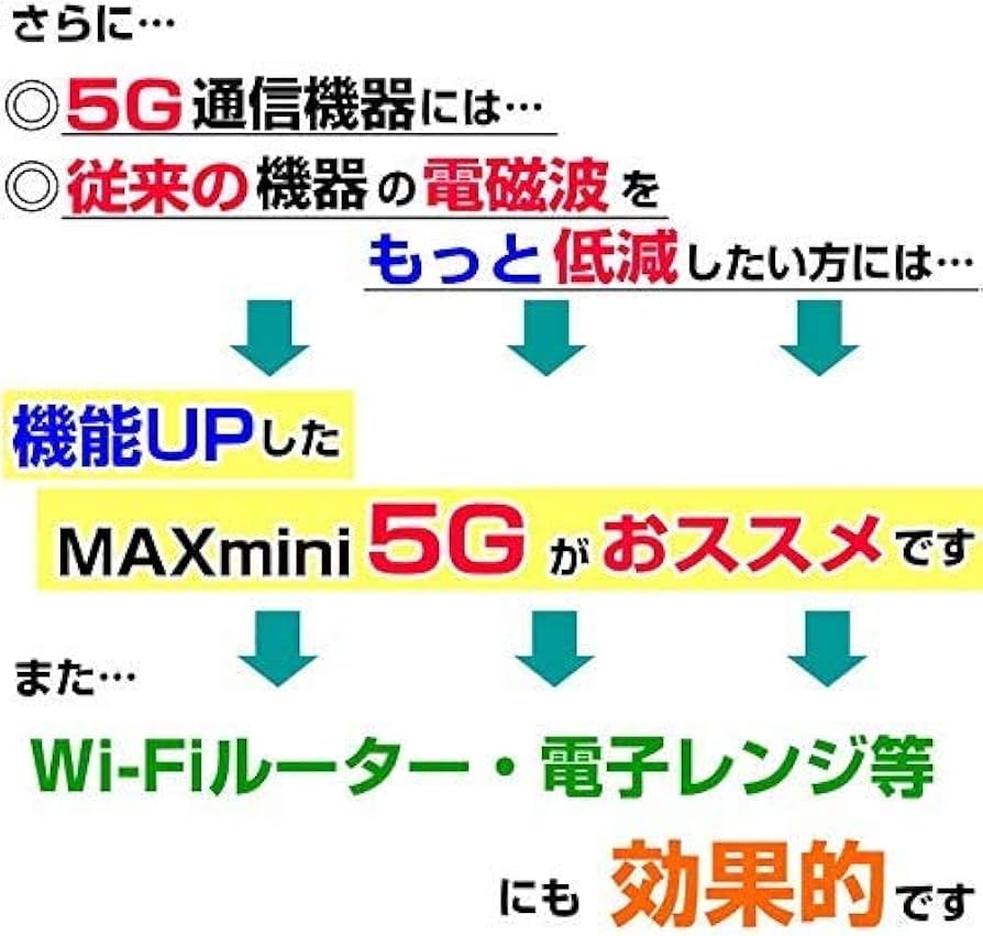Amazon.co.jp: 電磁波ブロッカー MAXmini5G マックスミニ5G 3個セット