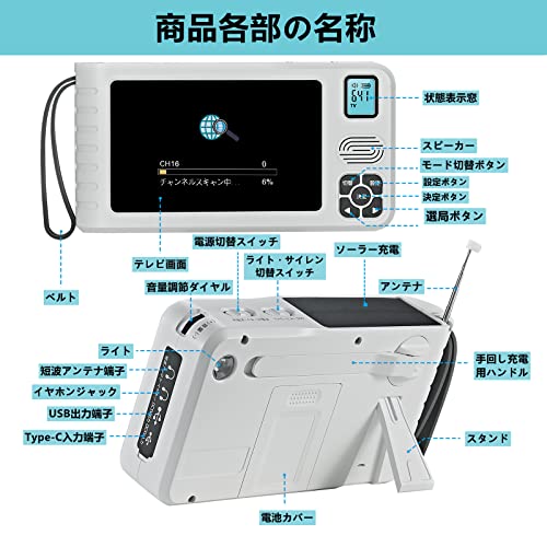 Ikiruhisi - ワンセグテレビ ポータブルテレビ 5インチ TR14W の評価